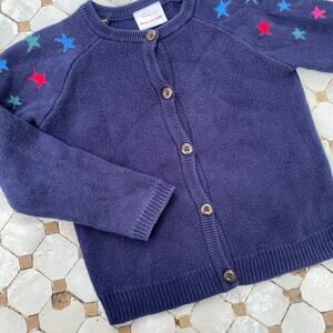 Hanna Andersson Navy Sweater with Colorful Stars